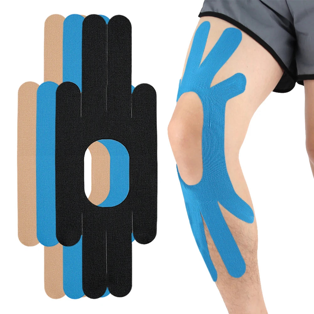 Pre-Cut Knee Kinesiology Tape – Breathable Athletic Support Kinesiology Tape Peaceful Pleasures Health and Wellness