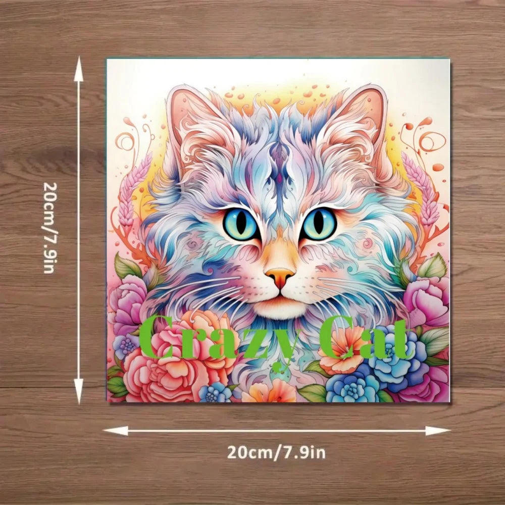 Single 22-Page Art Coloring Book Adults Kids Birthday Party Idea