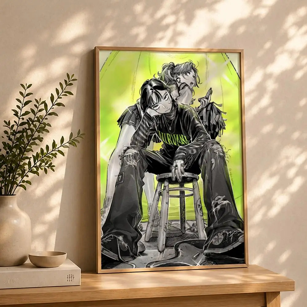Koga Mitsuki Artist Poster | HD Self-Adhesive Waterproof Wall Art Wall Art Poster Peaceful Pleasures Health and Wellness White2 30X40cmNoframe