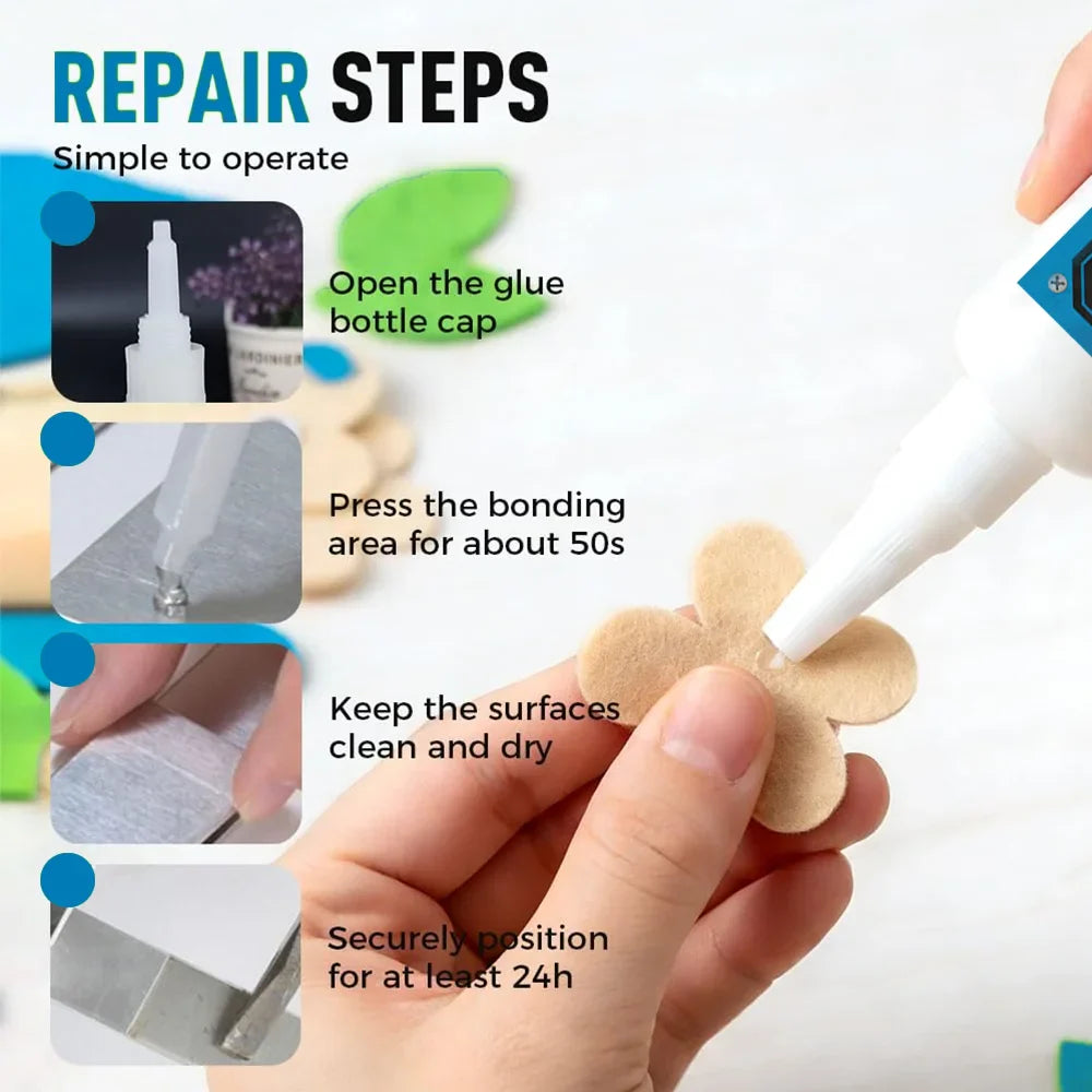 MIRAVEXL 50g Universal Super Glue – Instant High-Strength Adhesive