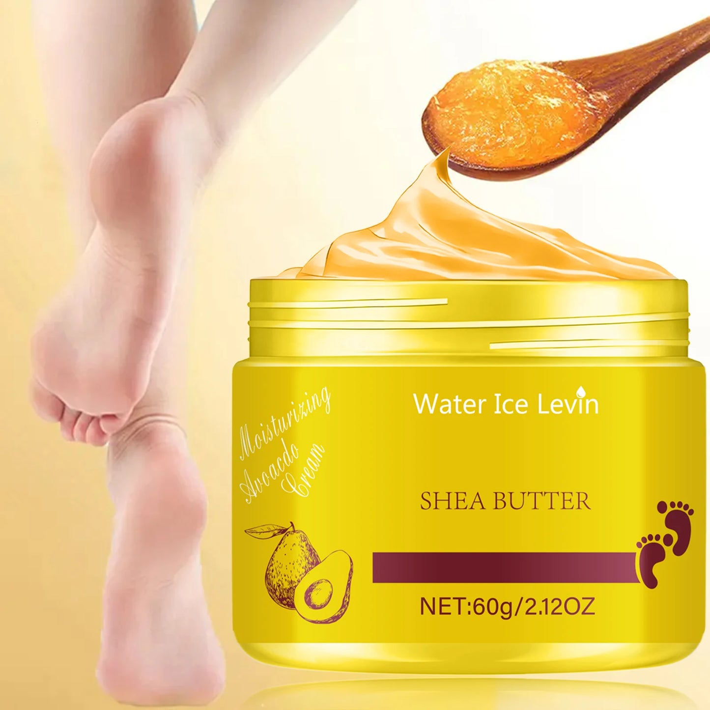 Pure Shea Butter Foot Cream 60g | Deep Moisture & Nourishment