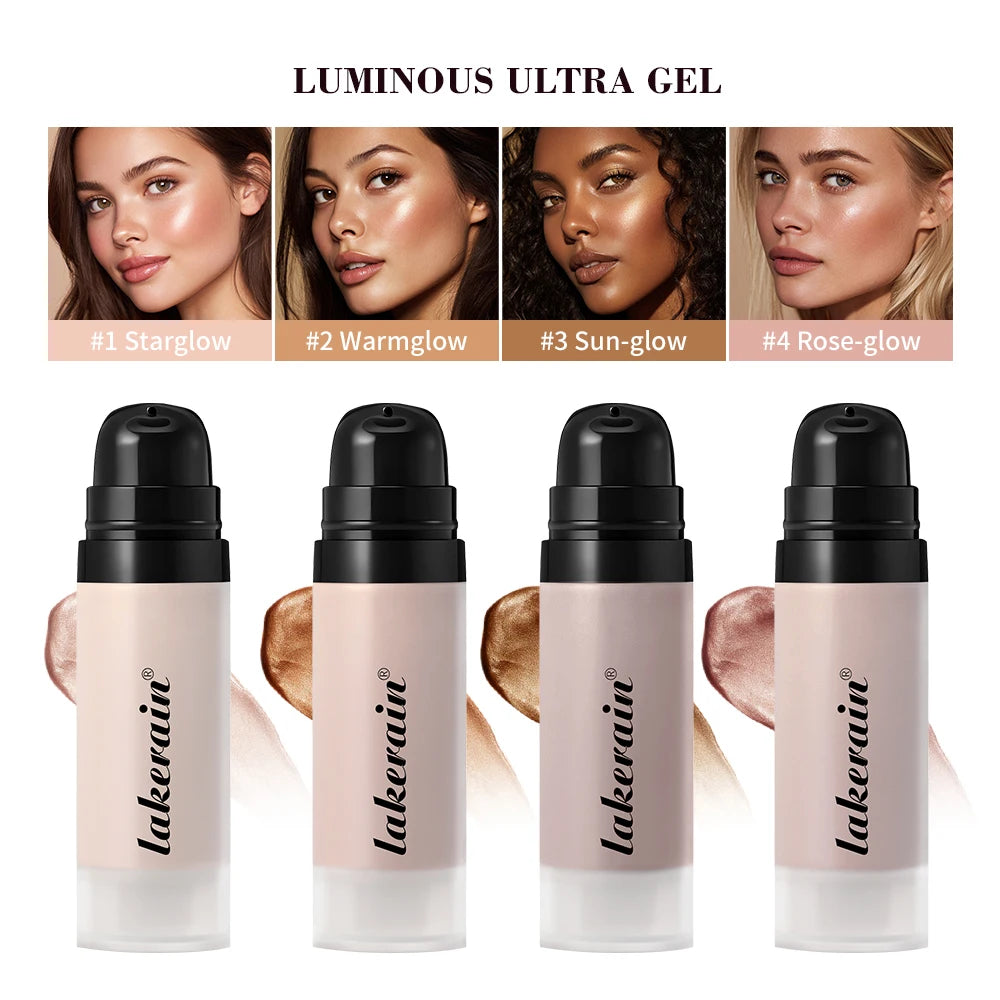 Highlight Foundation Glowy Super Gel Lightweight Dewy Multipurpose Llluminator Primer Moisturizing Nourish Non-Sticky Primer Peaceful Pleasures Health and Wellness