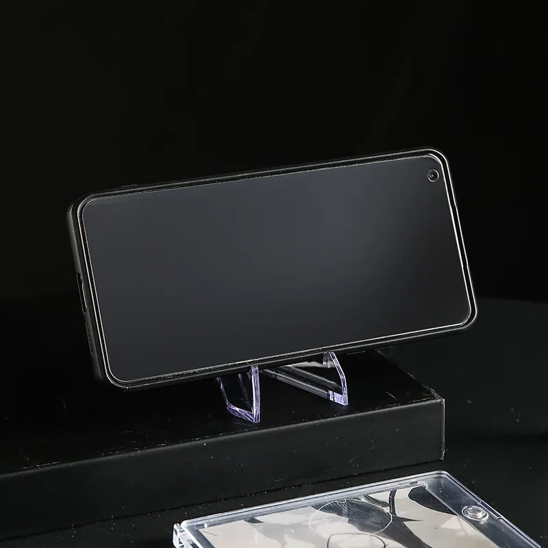 10pcs Transparent Acrylic Commemorative Coin Display Stands Triangle Challenge Coin Capsule Holders for Collectibles Peaceful Pleasures Health and Wellness