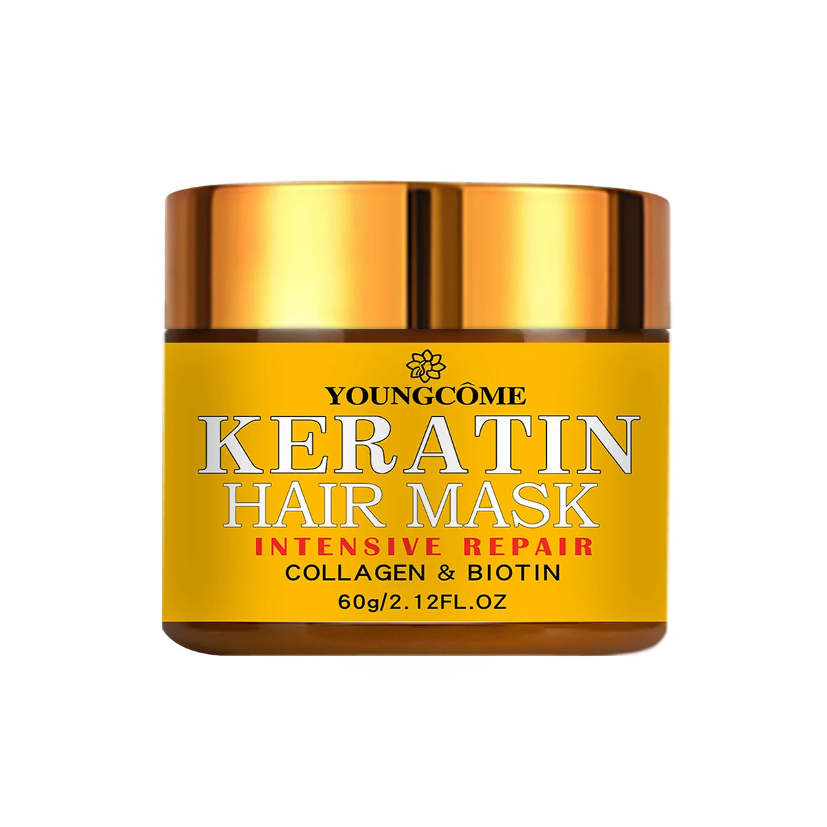 Hair Repairs Hair Mask Biotin Collagen Keratin Treatment Hairs Conditioner Hair Essential Oil Nourishing for Dry Damaged Peaceful Pleasures Health and Wellness 60g