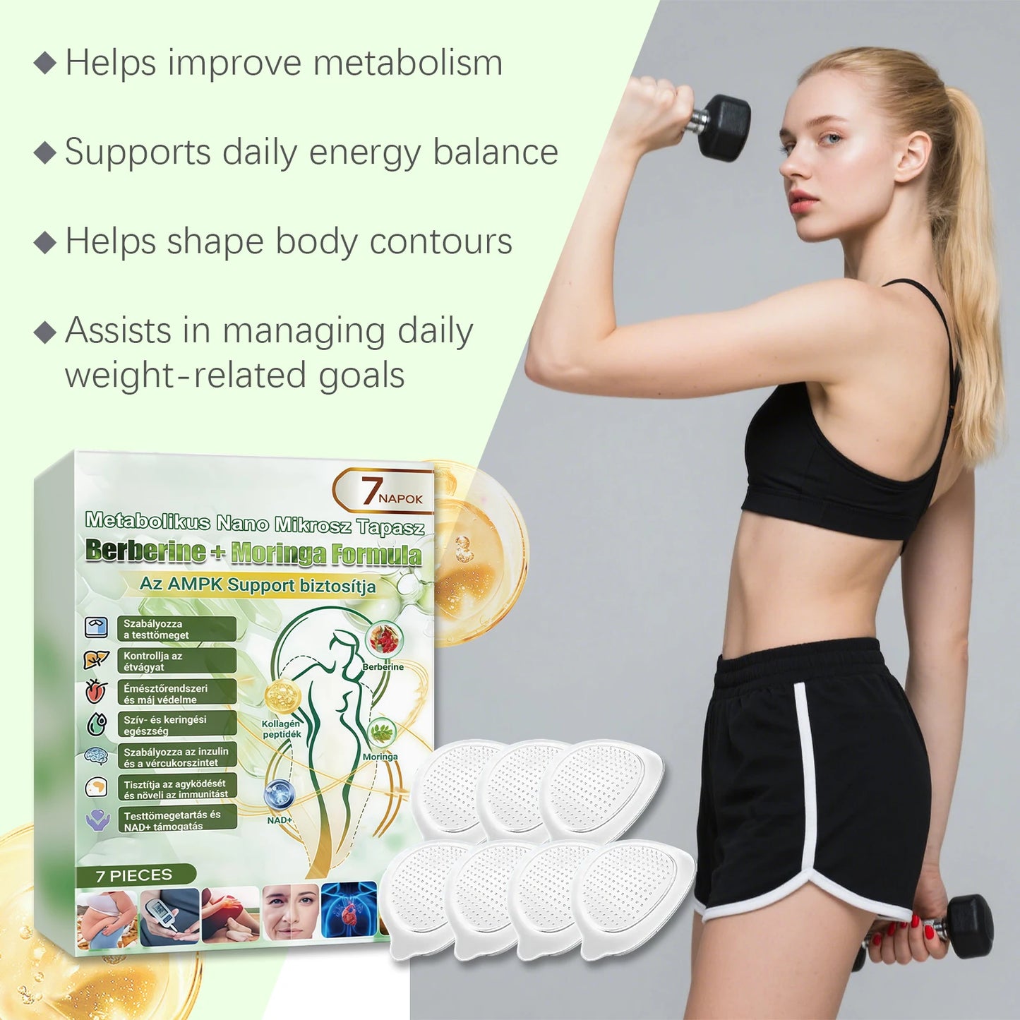 Nano Microneedle Body Firming Patch – Collagen, NAD+ & Peptides Peaceful Pleasures Health and Wellness