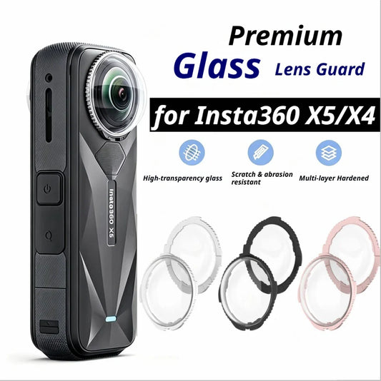 Rotating Glass Lens Protector Caps for Insta360 X5 / X4 Camera Lens Protector Oasis Select
