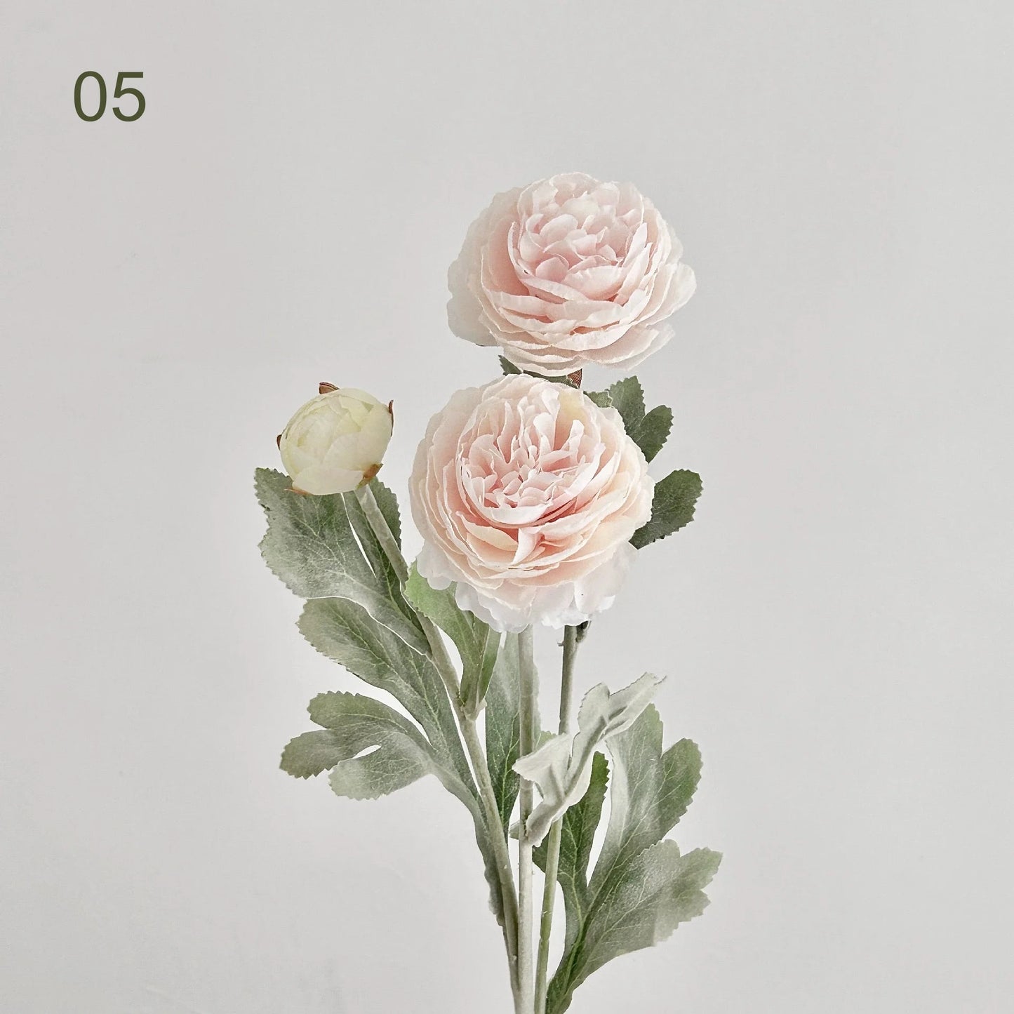 3-Head Artificial Silk Peony Bouquet | Faux Wedding Flowers