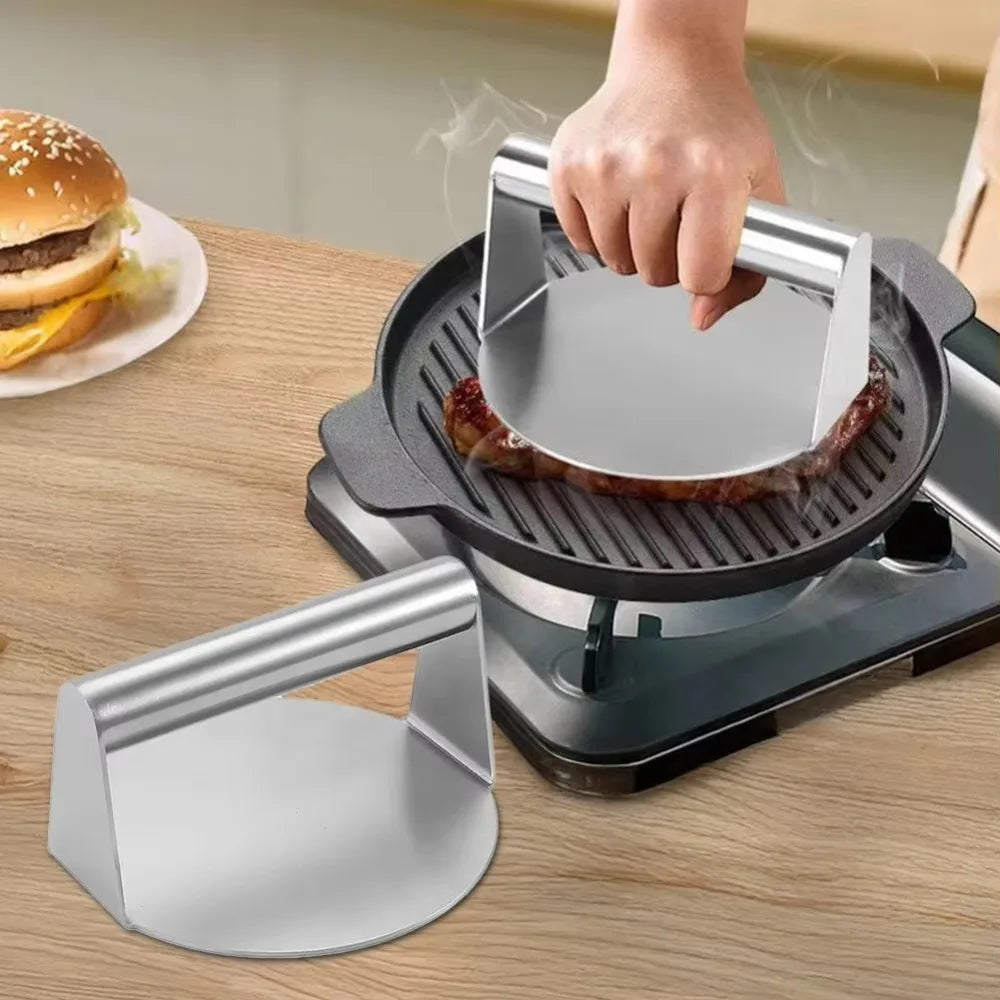 Stainless Steel Smash Burger Press | No-Rust Grill Smasher
