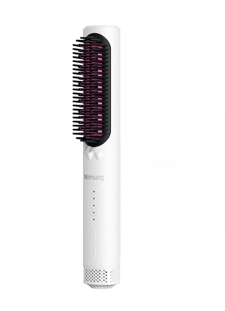 URGGU Ionic Hair Straightening Brush – Anti-Scald, 4 Heat Settings