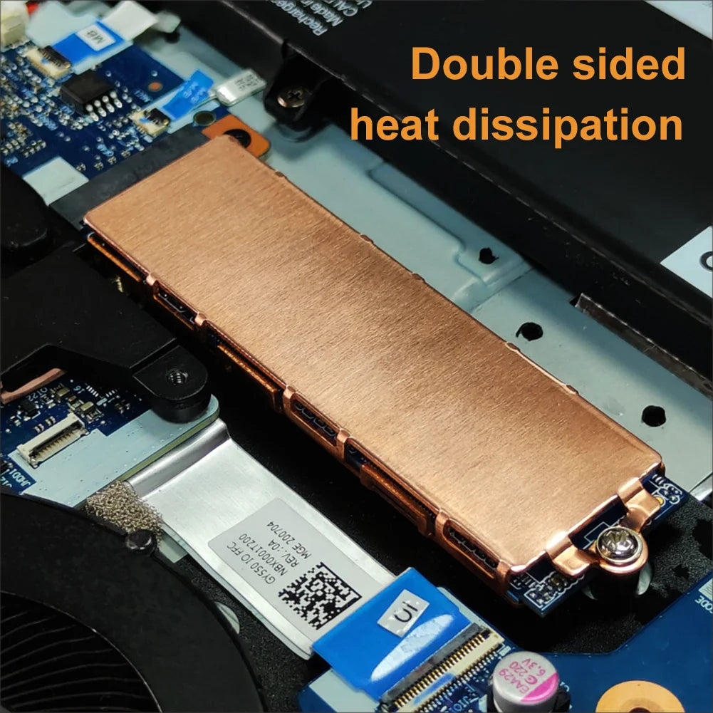 M.2 NVMe SSD Heatsink with Thermal Pads – Copper Cooler for 2280 Laptops Peaceful Pleasures Health and Wellness