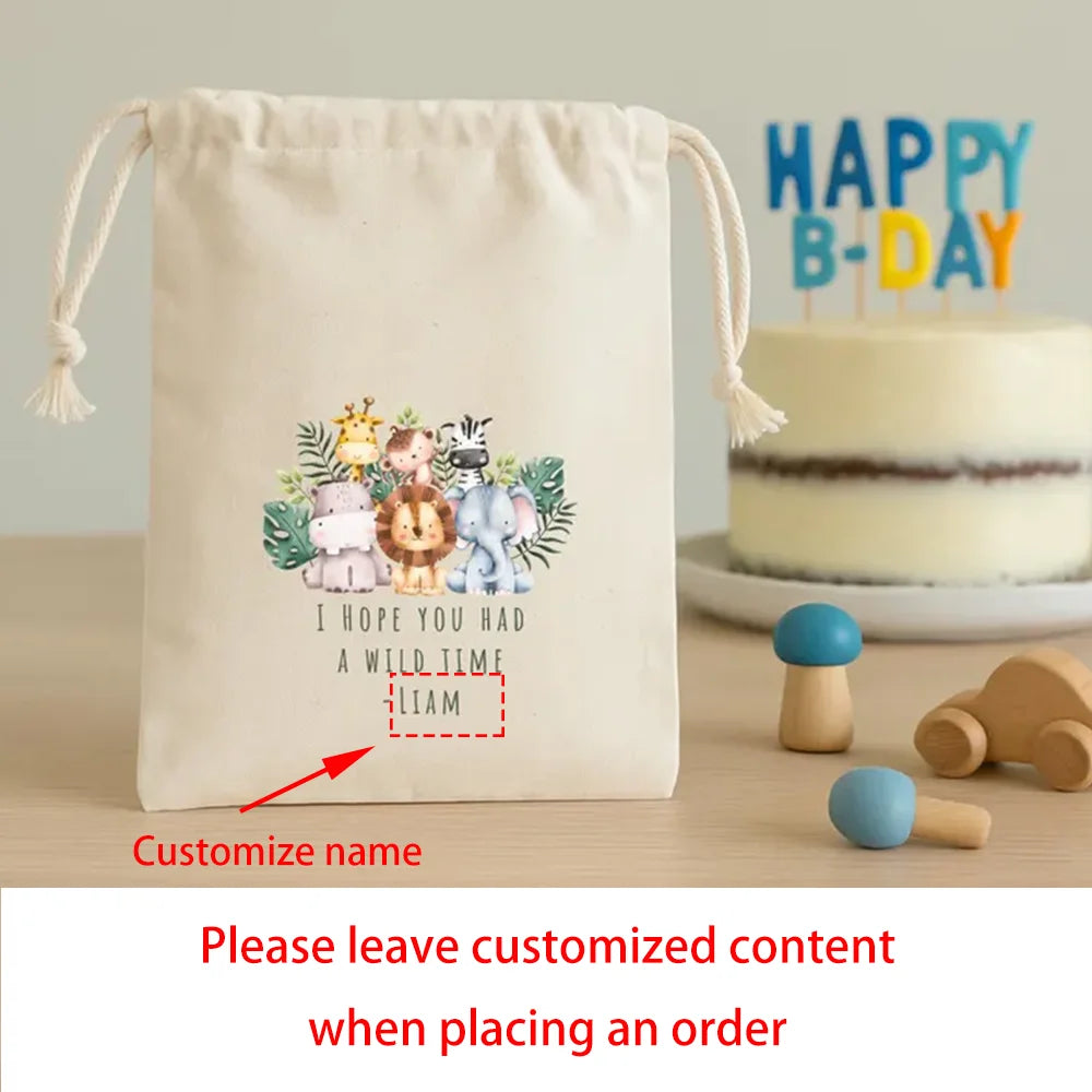 Personalized Jungle Safari Party Favor Bags | 5/10/20 Pack