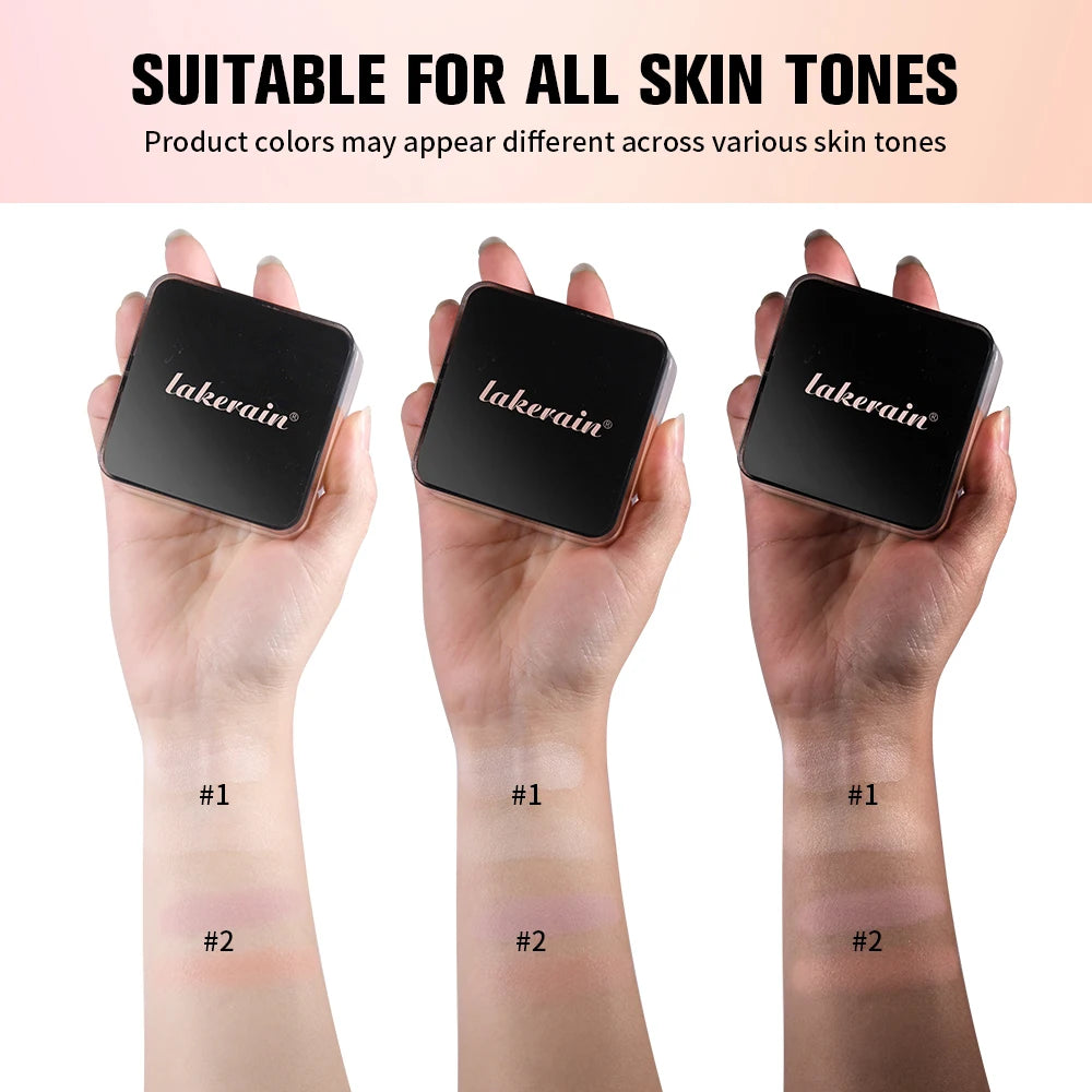 Loose Powder Setting &Correcting Powder and Puff Duo Brightening Correcting Oil Control Long Lasting Setting Powder Makeup Peaceful Pleasures Health and Wellness