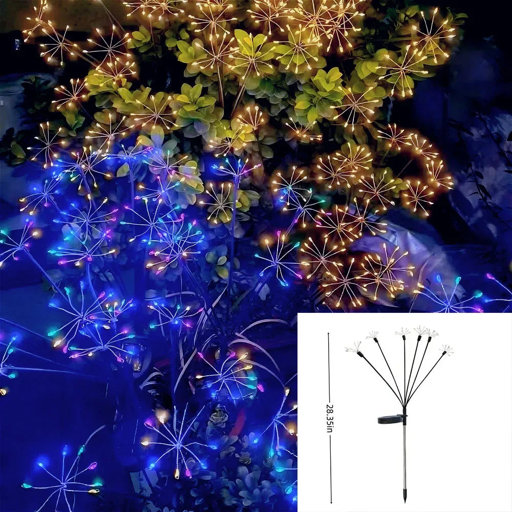 Solar Fireworks Garden Lights – Patio, Party & Holiday Decor