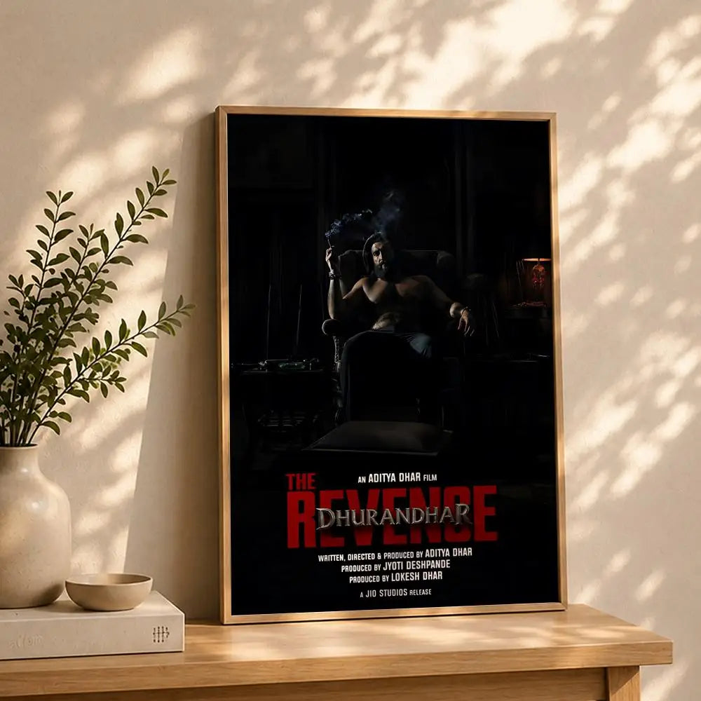 Movie-Dhurandhar 2 Poster HD Self Adhesive Waterproof Wall Art Ideal for Home Office Dorm Bedroom Great Gift Peaceful Pleasures Health and Wellness