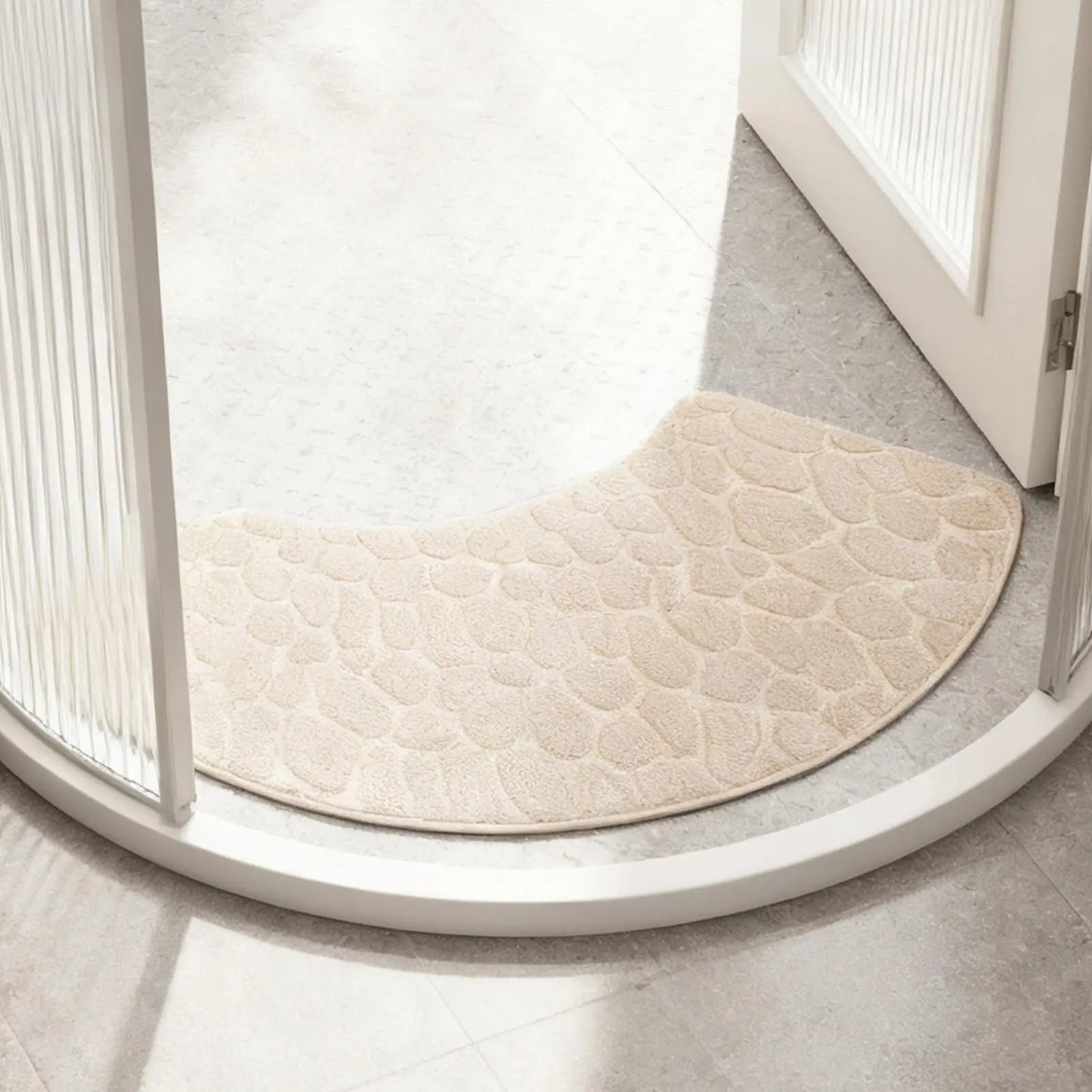 Bath Mat Super Soft Bathroom Floor Mats Curved Non-Slip Absorbent Washable Shower Accessories Bathtub Safety For Home Entrance Peaceful Pleasures Health and Wellness