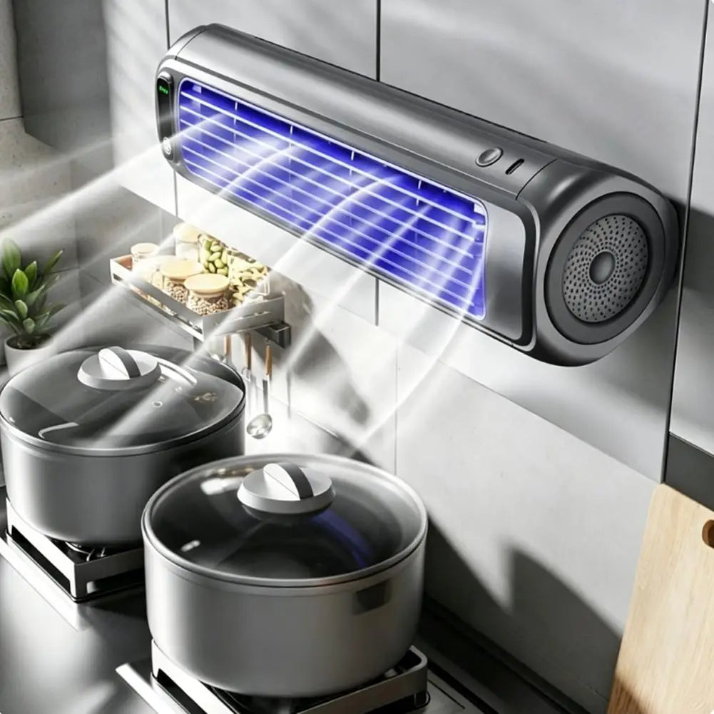 Portable Quiet Wall Mounted Fan No Drilling Adhesive Small for Kitchen Bathroom Dorm Bedroom Office Home Cooling Fan Peaceful Pleasures Health and Wellness