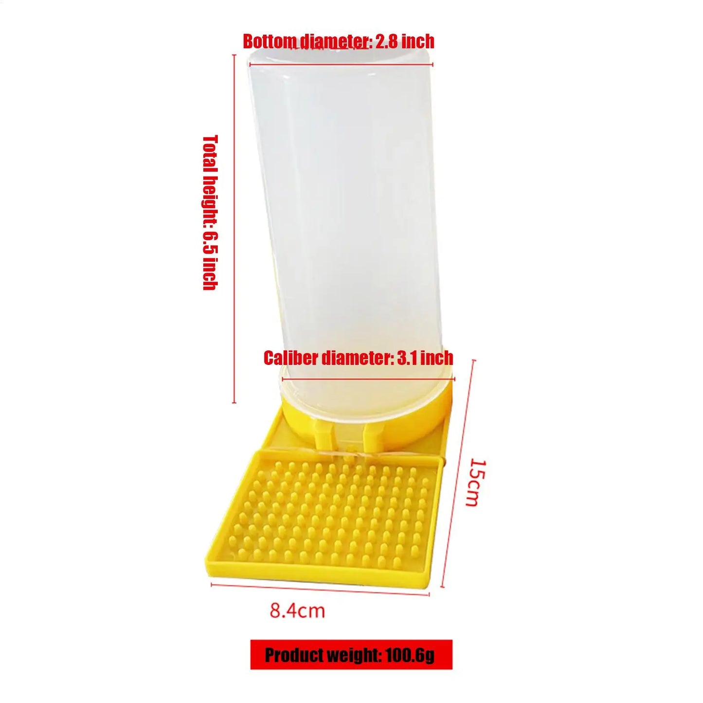 Leakproof Poultry Feeder Water Cup for Chicks, Quail & Chickens