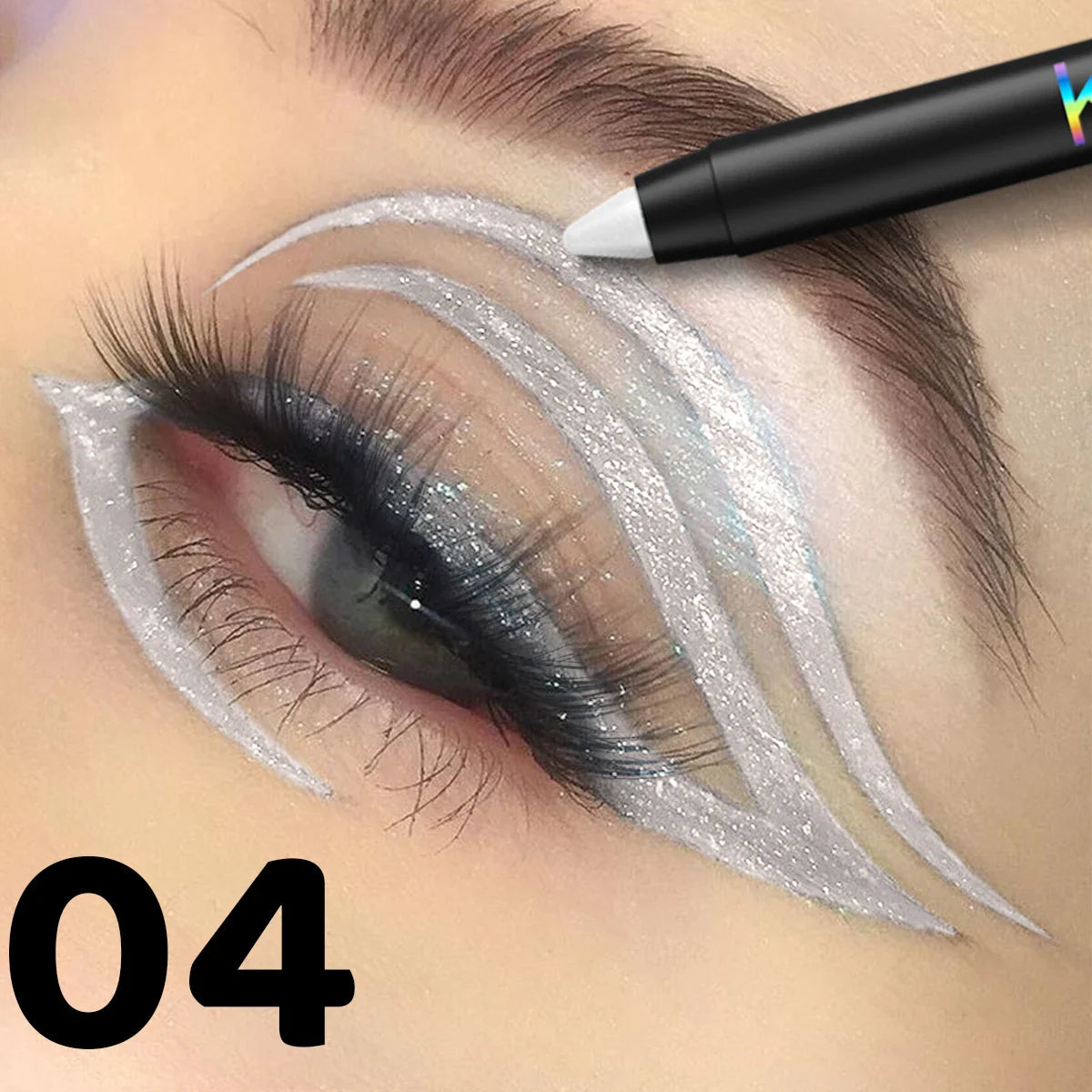 FUNPARK Glitter Metallic Eyeliner Pen – Waterproof, 10 Colors