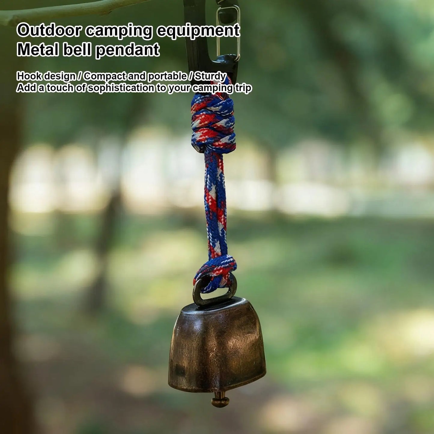 Bear Bell for Hiking & Camping – Loud Cowbell with Lanyard