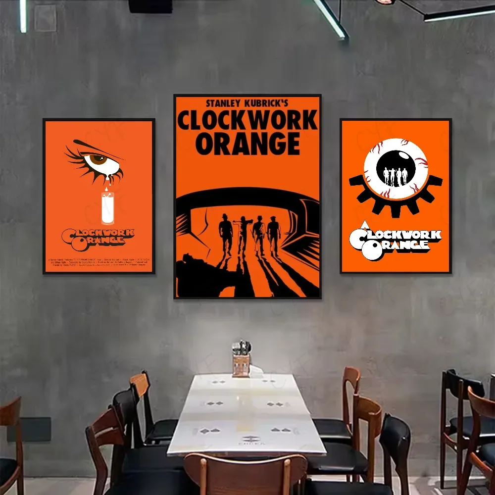 A Clockwork Orange Retro Movie Canvas Wall Art Poster | Unframed