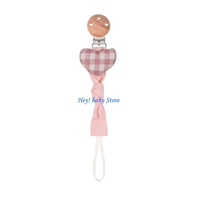 Bohemian Baby Pacifier Clip Chain | Cotton Wood Soother Holder