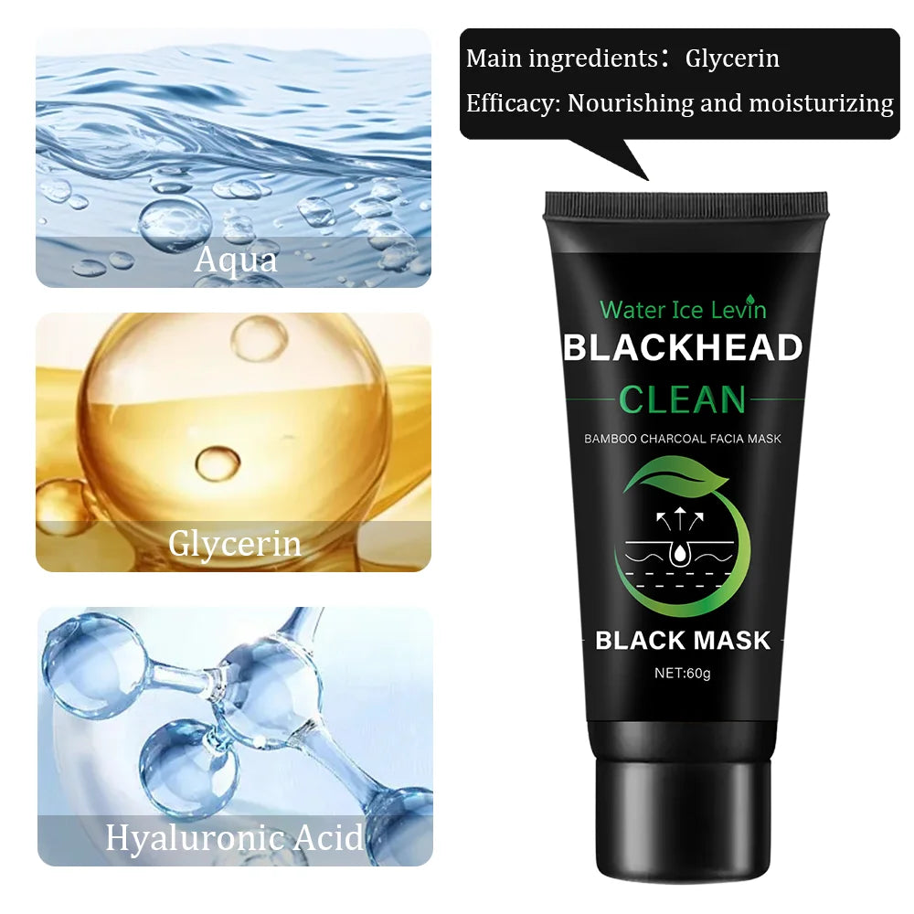Bamboo Charcoal Peel-Off Mask – Deep Cleansing & Exfoliating
