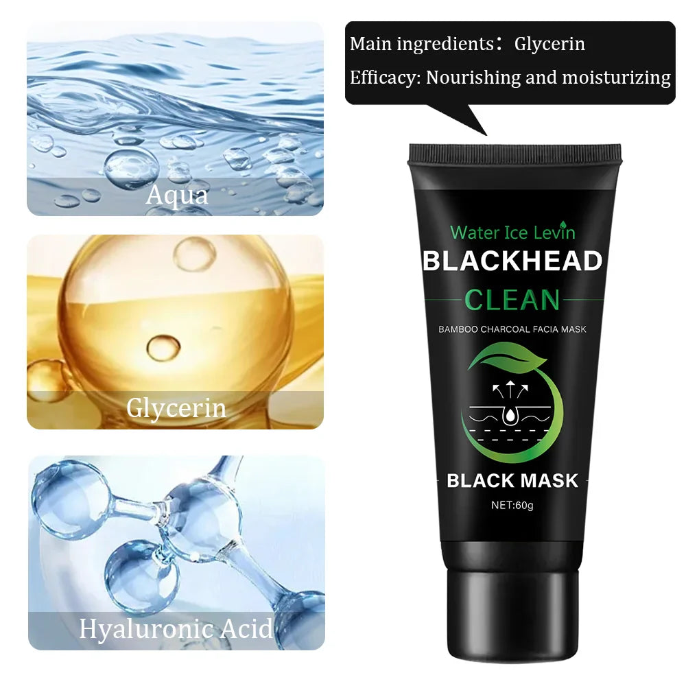 Bamboo Charcoal Peel-Off Mask – Blackhead Removal & Deep Cleanse