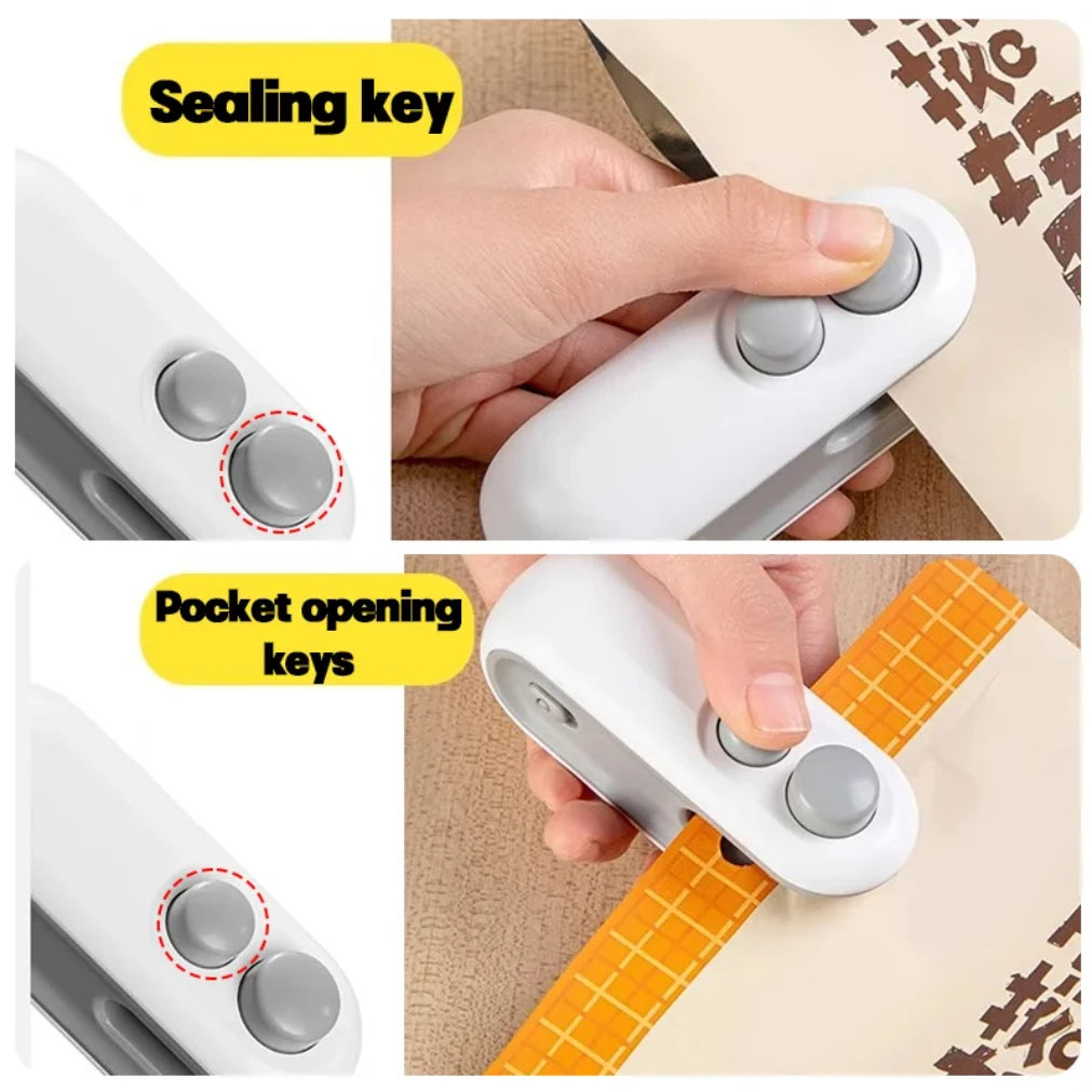 2-in-1 Mini Heat Bag Sealer & Cutter | USB-C Rechargeable