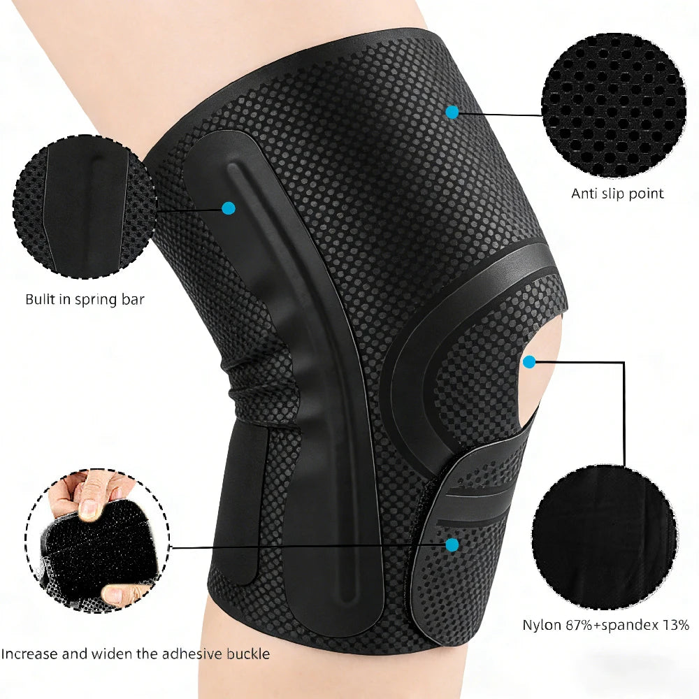 1PCS Thin Knee Brace/Knee Compression Sleeve/Knees Support for Women & Man,Arthritis,Tendonitis,Injury Support & Running Sports Peaceful Pleasures Health and Wellness