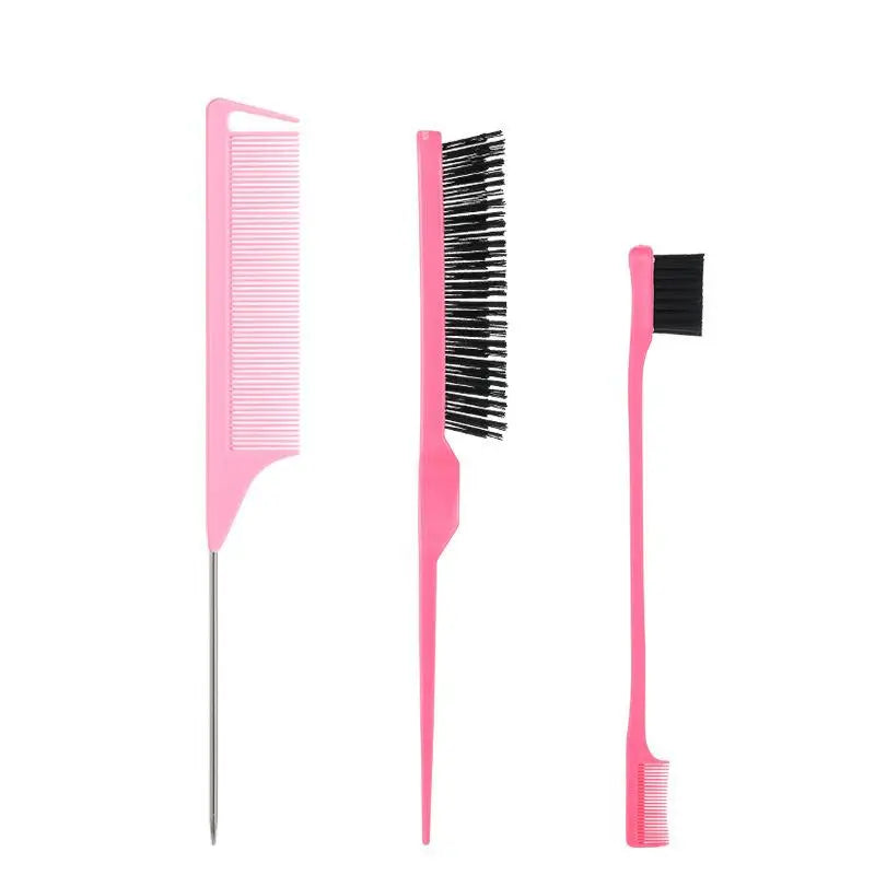 Pro Pointed Tail Salon Hairdressing Hair Styling Anti-static Comb Hair Brush Steel Needle Pin Rat Tail Combs Barber Accessories Peaceful Pleasures Health and Wellness A5