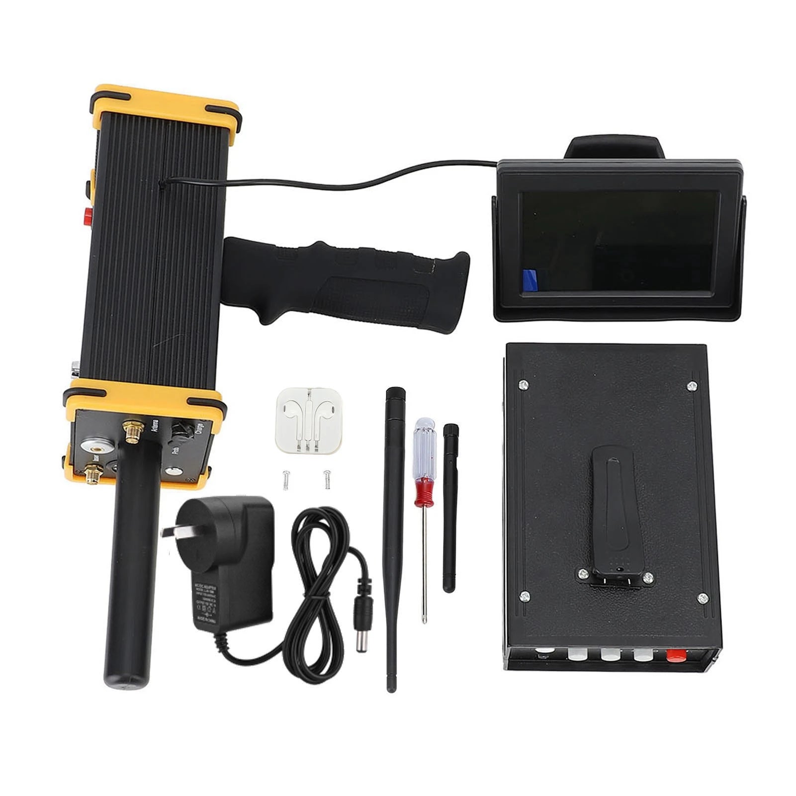 Metal Locator Positioning 100‑240V High Accuracy Metal Detector Intelligent Modular with Antenna for Silver Peaceful Pleasures Health and Wellness AU Plug