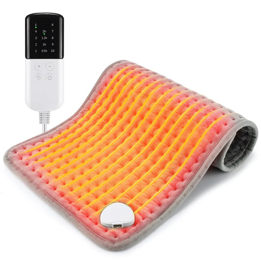 Electric Heating Pad 10-Level Temp & Timer | Soft Body Warmer Electric Heating Pad Oasis Select