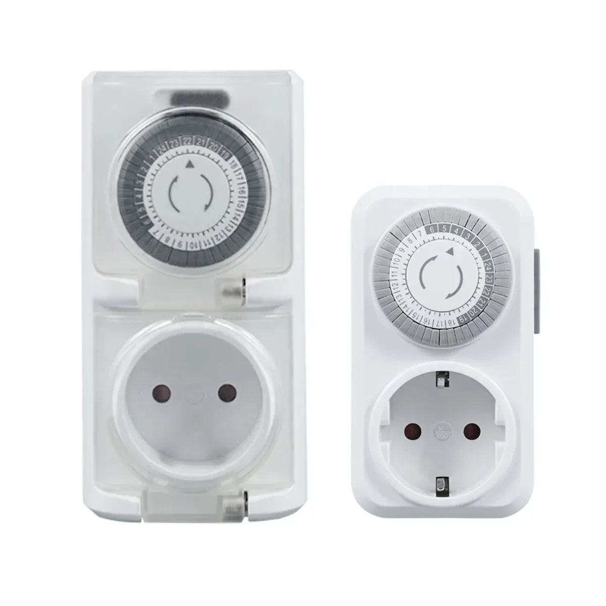 Mechanical Timer Socket Germany Plug 24 Hour Cycle Automatic Switch Electrical Outlet 16A 3680W High Power for Spain Peaceful Pleasures Health and Wellness