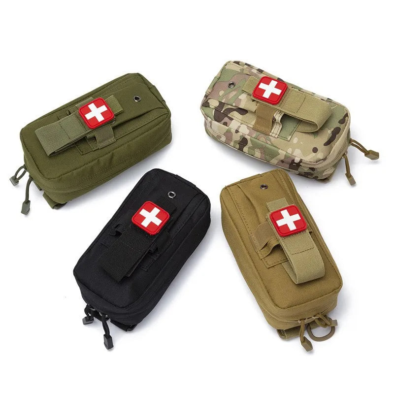 EDC Molle Waist IFAK Pack Bag Survival Emergency Medical Kit Outdoor First aid kit Camping Travel Waist Pack Accessory Pouch Peaceful Pleasures Health and Wellness