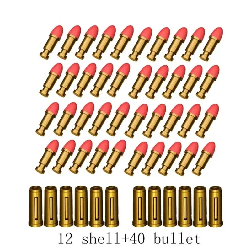 Continuous Firing ZP5 Rotating Launcher Soft Dart Blaster Toy Multiple Darts for Kids Adults Outdoor CS Style Battle Game Peaceful Pleasures Health and Wellness 12-Shell-40-Bullet