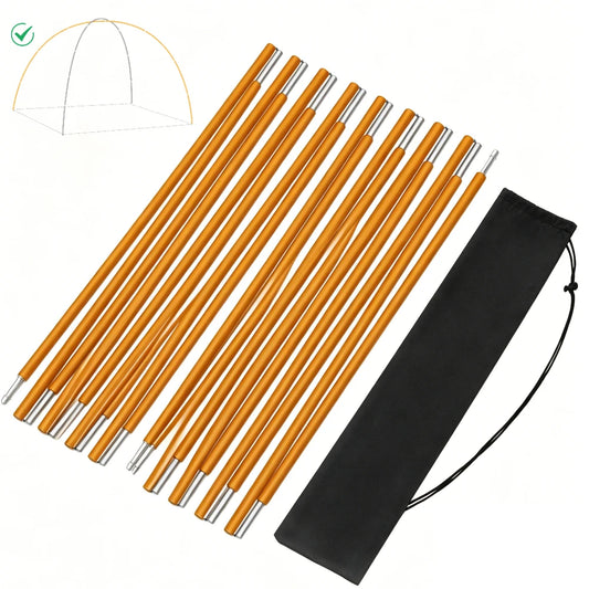 Tent Poles Replacement Aluminum Alloy Pre Assembled Tent Poles Camping Rod Parts for Hiking Outdoor Camping Repair Kit Peaceful Pleasures Health and Wellness