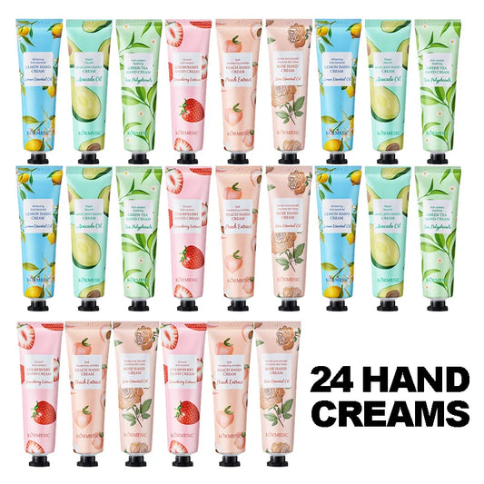 24-Piece Hand Cream Set – 6 Scents, Deep Hydration & Moisture Hand Cream Set Oasis Select 720g