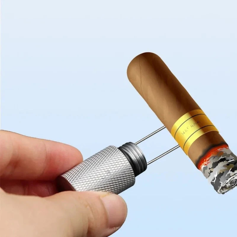 Light Weight Serrated Cigar Venting Needle Portable Unclogging Cigar Accessories Anti-scald Cigar Tray Hole Opener Drill Tool Peaceful Pleasures Health and Wellness