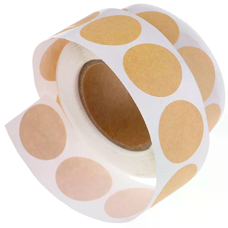 500pcs Blank Round Stickers – 1-Inch DIY Sealing Labels Craft Sticker Labels Peaceful Pleasures Health and Wellness