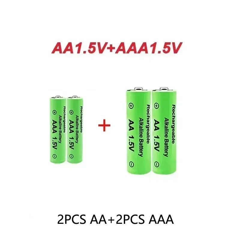 Yuform 1.5V AA & AAA Rechargeable Batteries + USB Charger