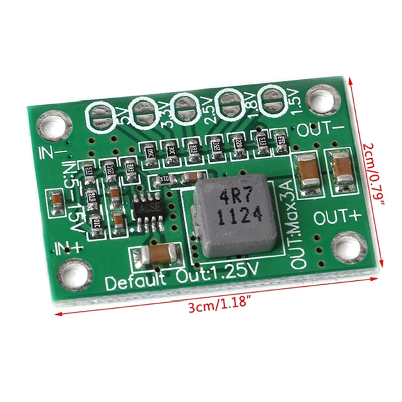 1/3/5pcs DC Voltage Regulator Step Down Power Supply Module 5-16V To 1.25V 1.5V 1.8V 2.5V 3.3V 5V 3A Peaceful Pleasures Health and Wellness onesize