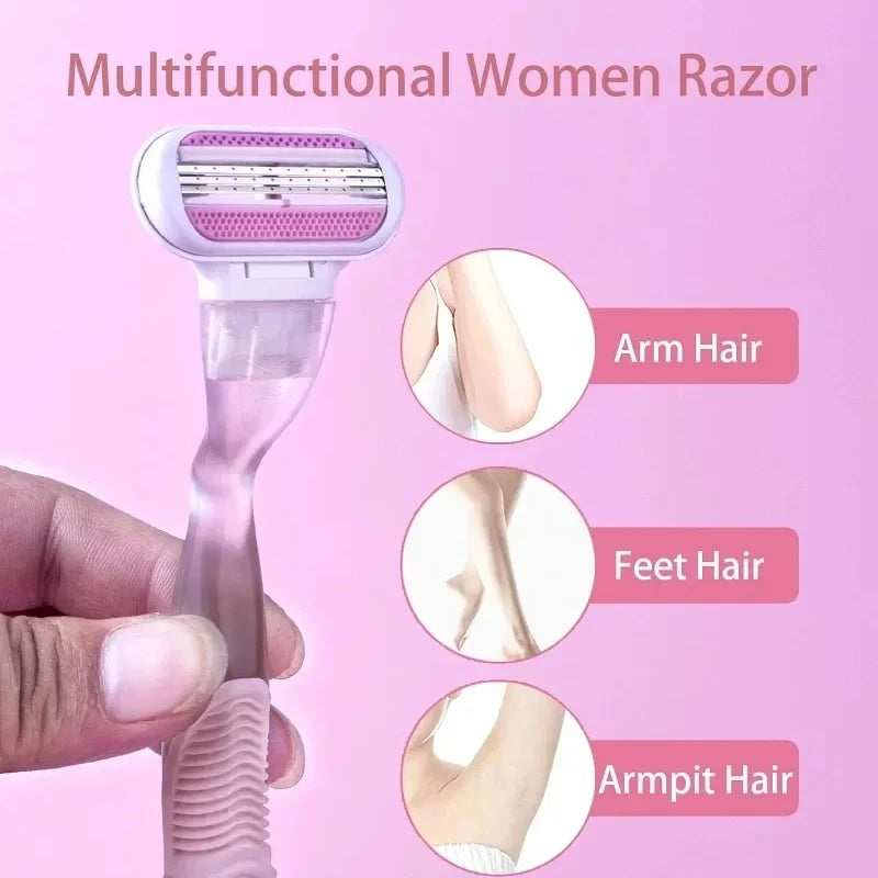 Women's 4/8-Blade Safety Razor – Face, Legs & Bikini