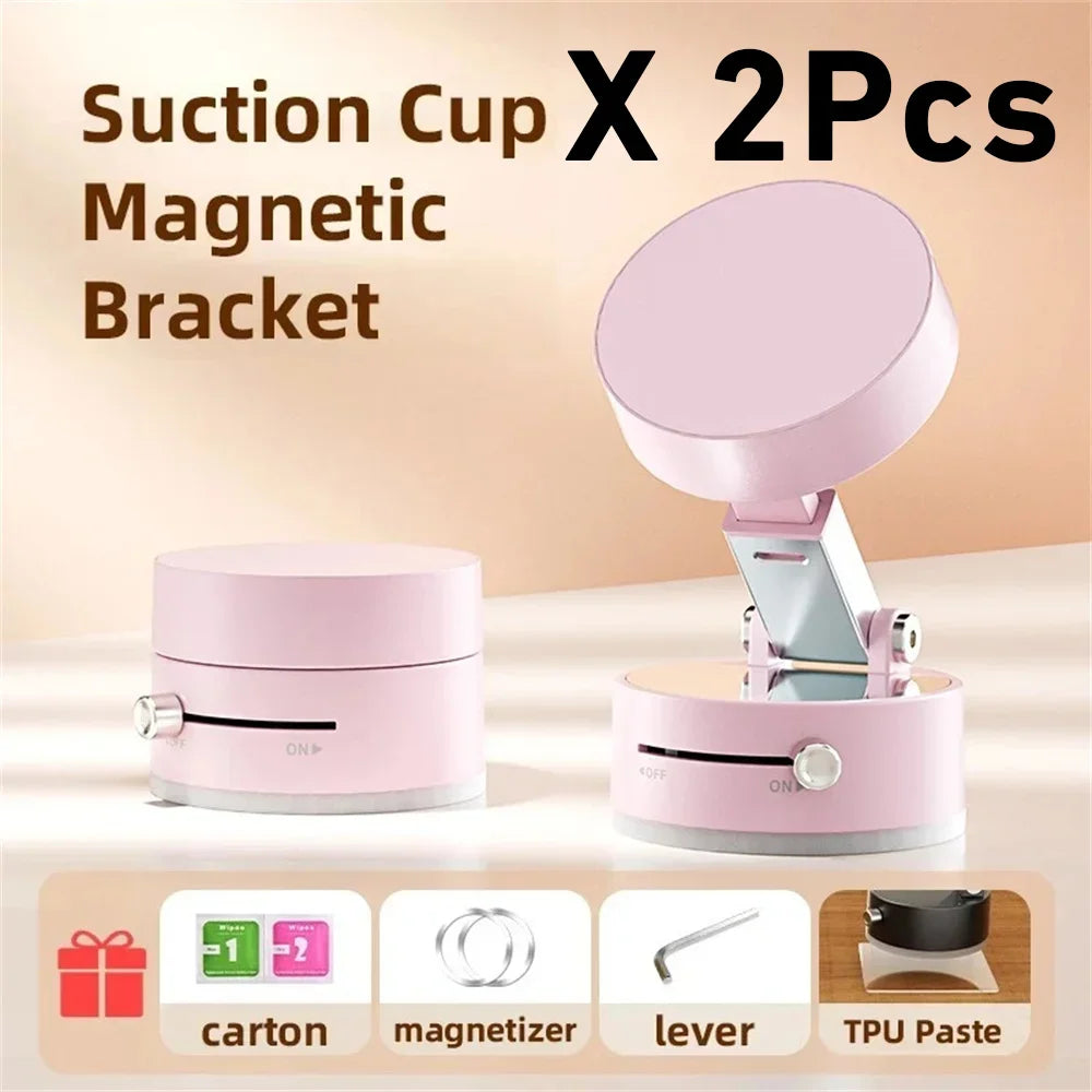 Magnetic Suction Cup Phone Holder – Universal Lazy Stand