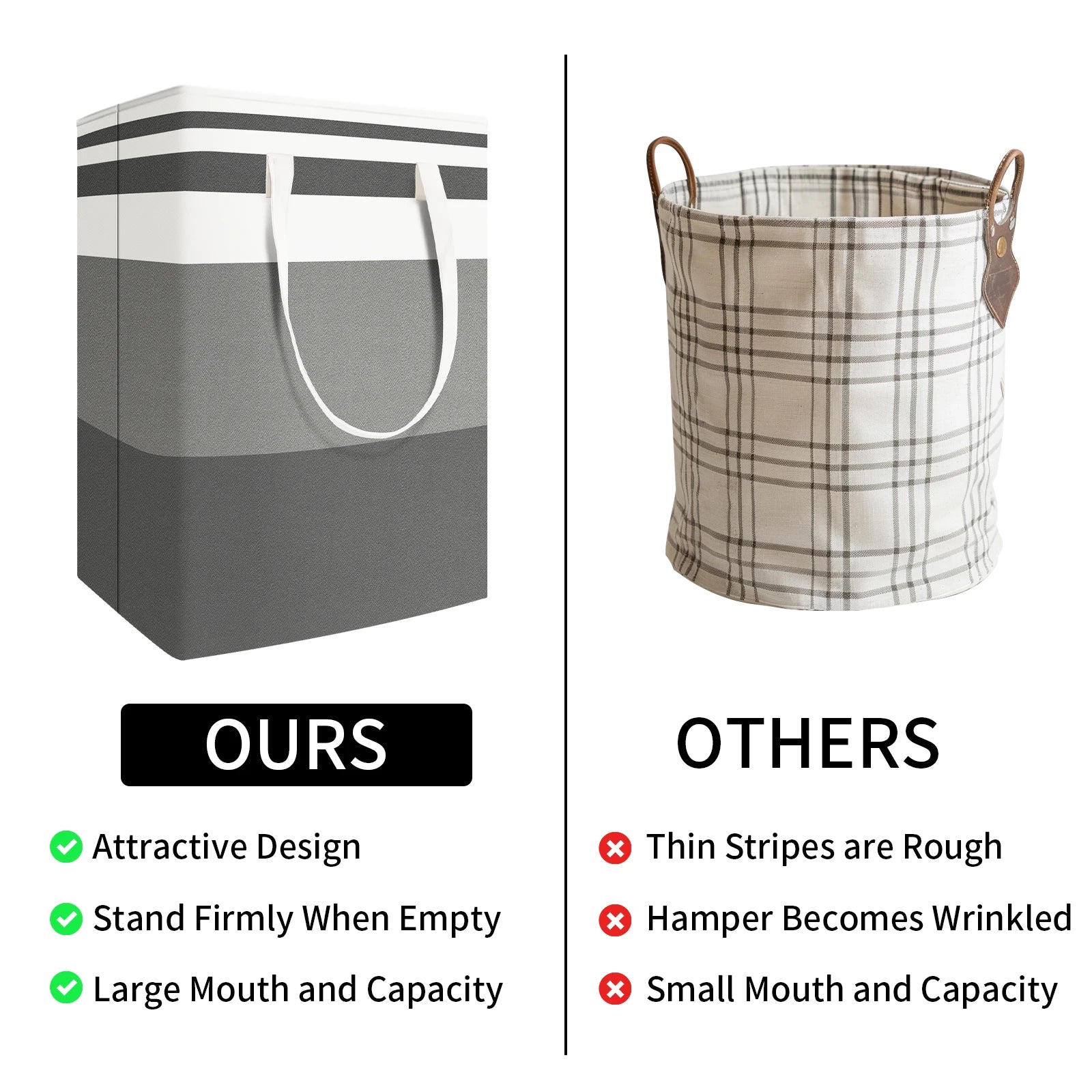 75L Large Laundry Basket 1-3 Pack Waterproof Collapsible Hamper with Easy Carry Handles for Family Dorm Bedroom Clothes Toys Peaceful Pleasures Health and Wellness