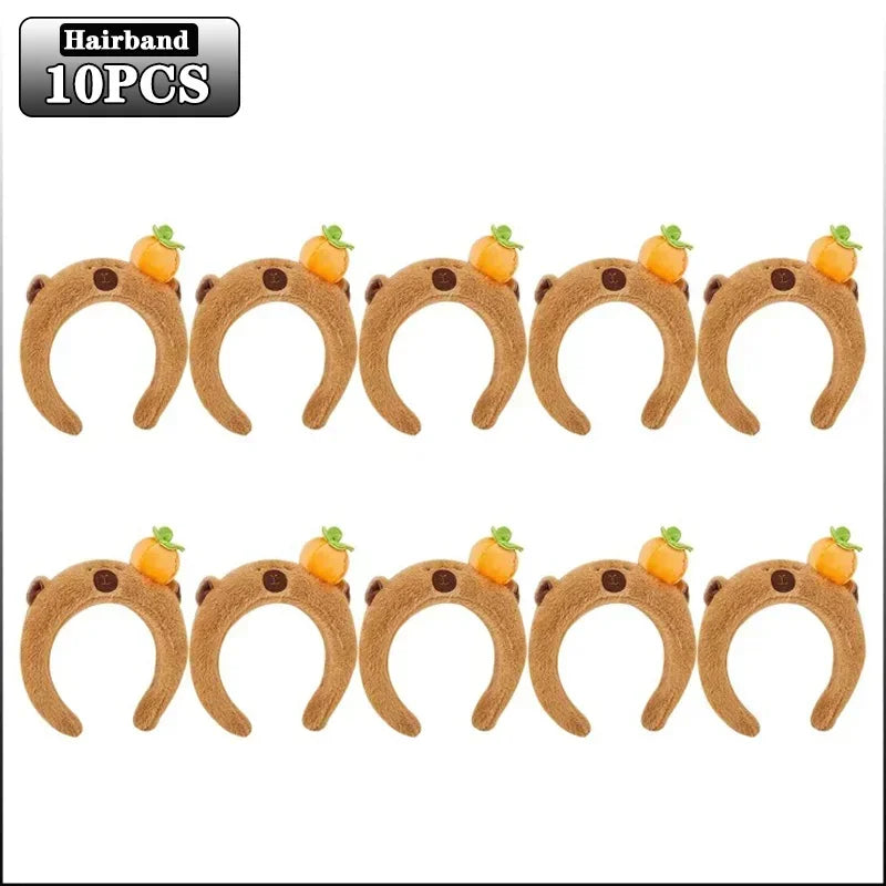 Plush Capybara Hair Headband – Cute Wash Hoop for Girls & Kids