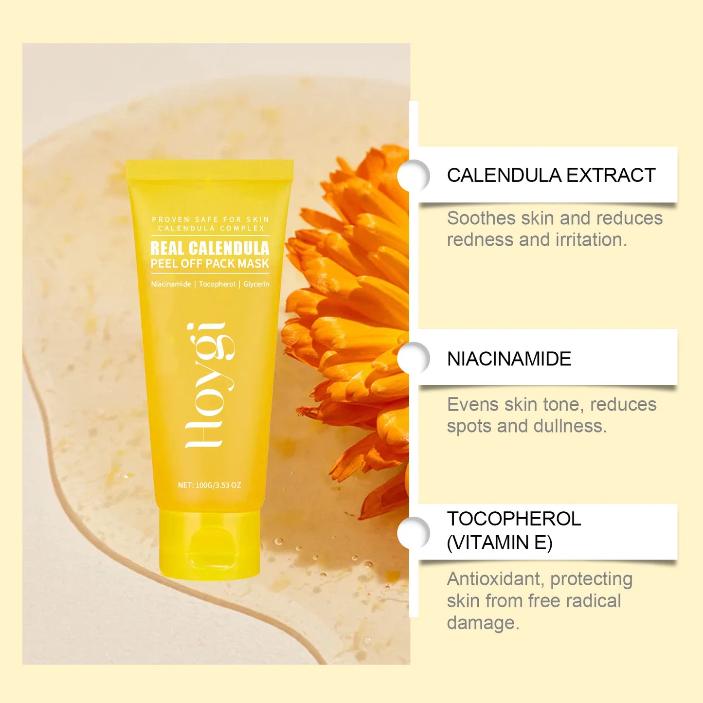 Calendula Peel-Off Mask – Blackheads, Pores & Dark Spots