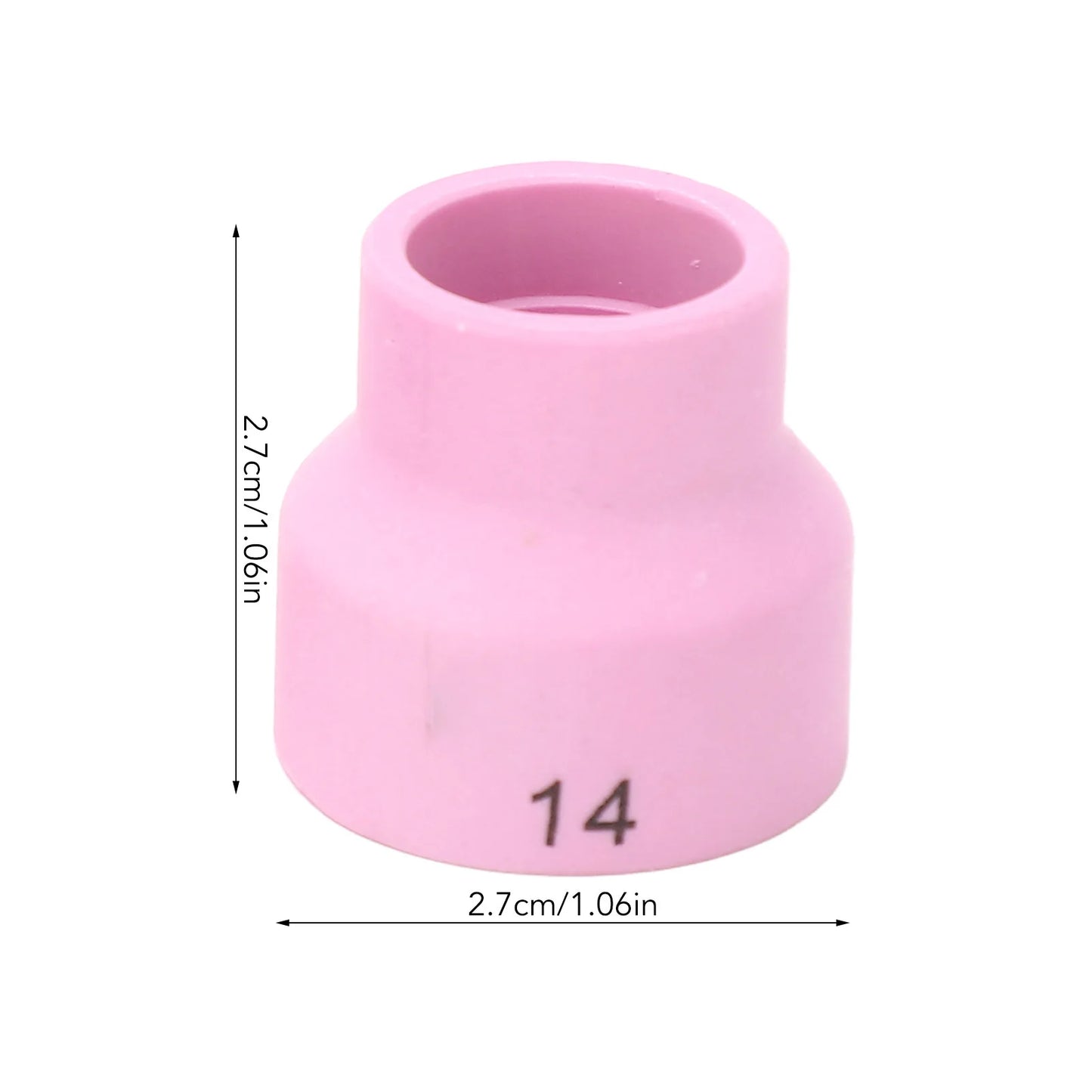 Ceramic Welding Cup Center Hole ID TIG Stainless Steel Filter WP 9 20