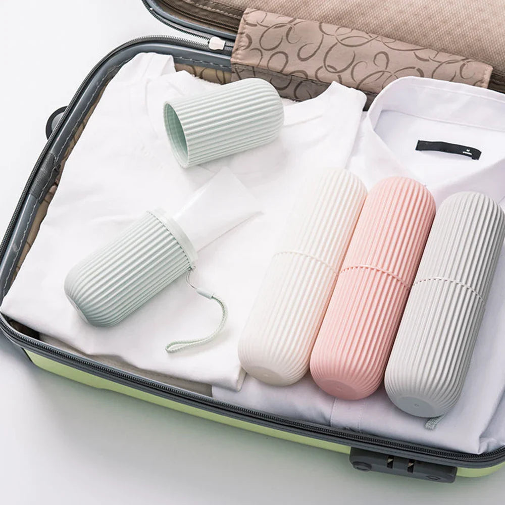 Portable Toothbrush & Toothpaste Travel Storage Case