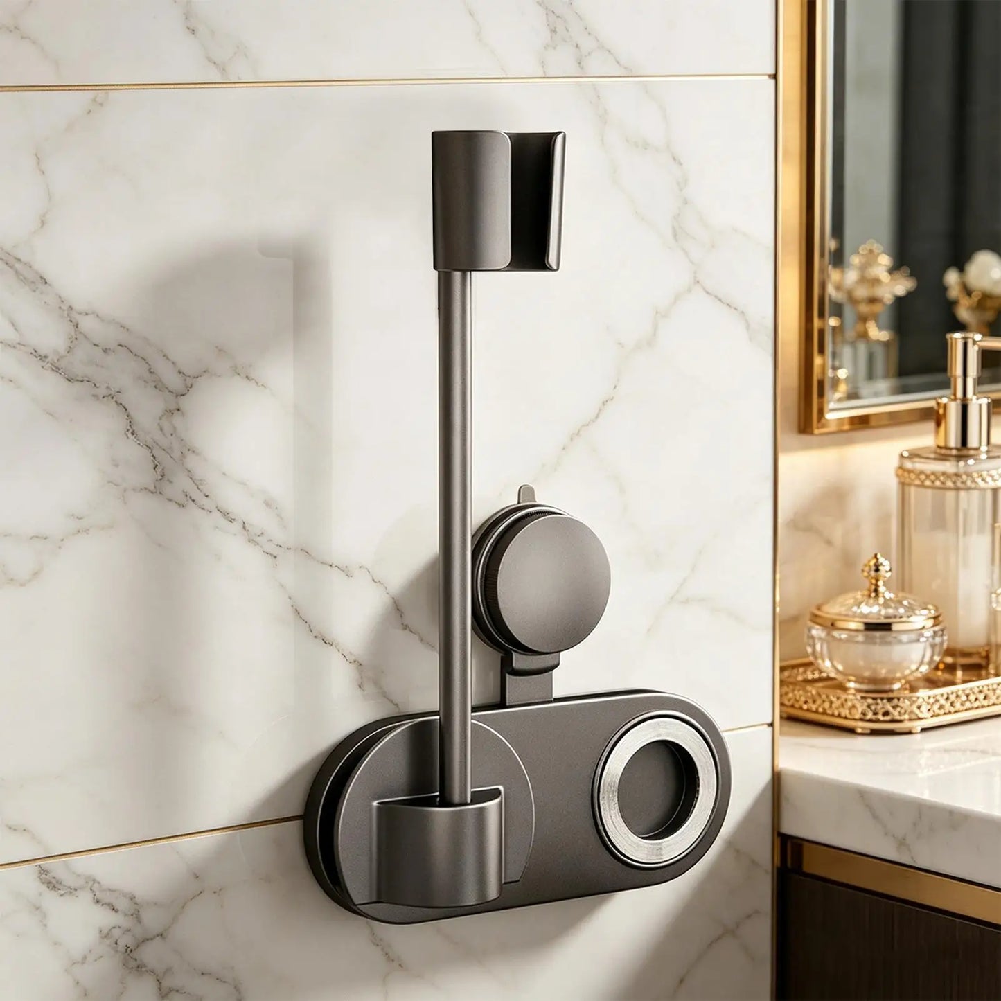 Wall Mounted Hair Dryer Holder Suction Cup Stand Hands-Free Blow Dryer Holder for Bathroom Bedroom Wall Salon Home Hotel Dorm Peaceful Pleasures Health and Wellness