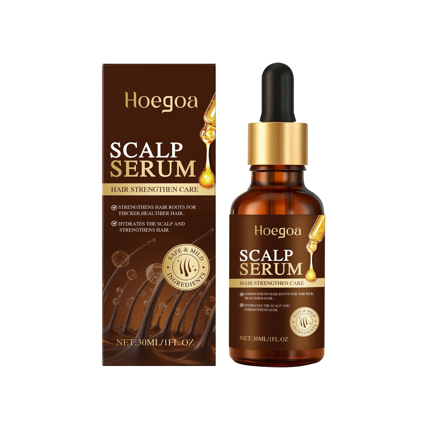 Scalp Care Essence Rosemary Castor Oil Nourishing Hair Growth Strengthening Dry Scalp Thinning Hair Moisturizing Healthy Hair Peaceful Pleasures Health and Wellness 1PCS